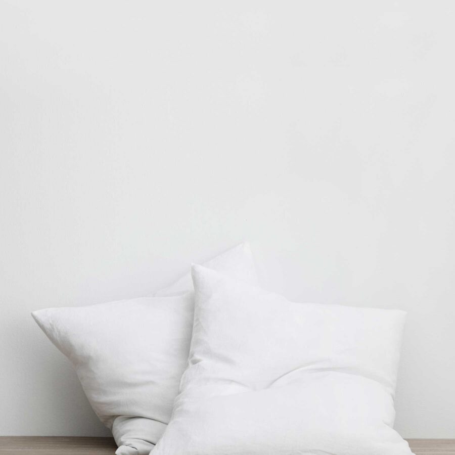 Classic Washed Linen Pillowcase Pair in White