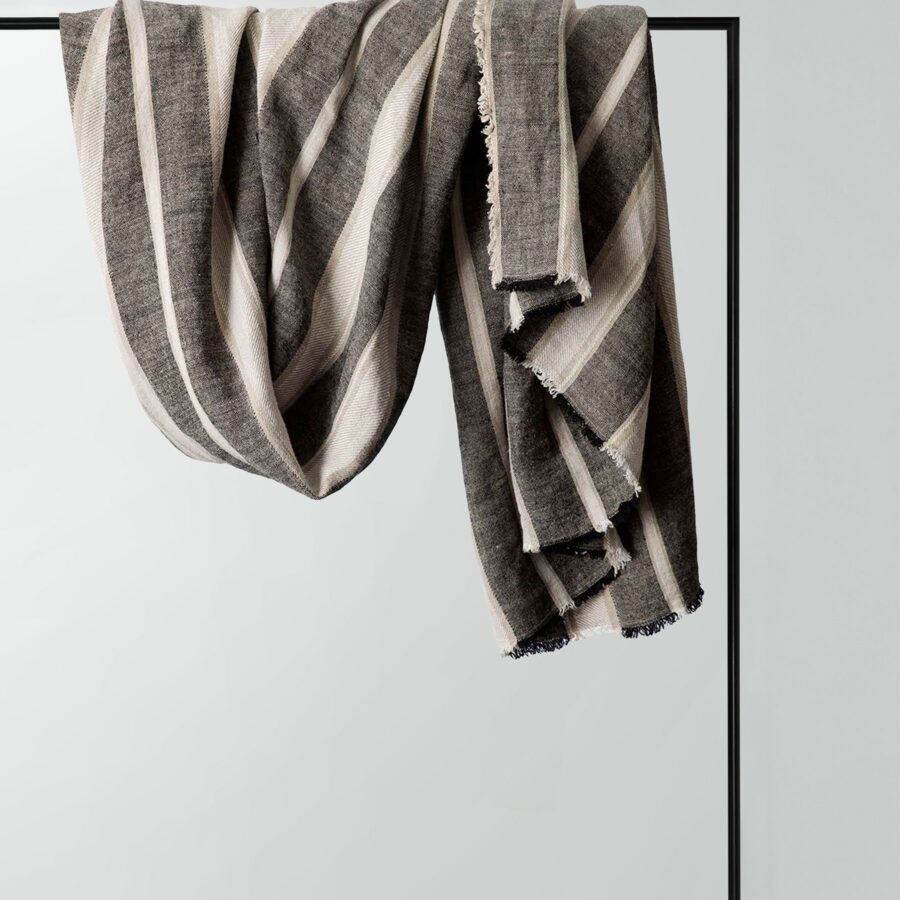 Heavyweight Linen Throw in Enzo