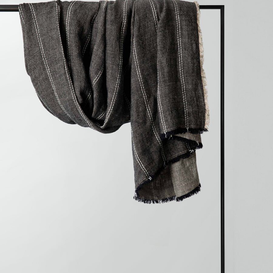 Heavyweight Linen Throw in Rafa