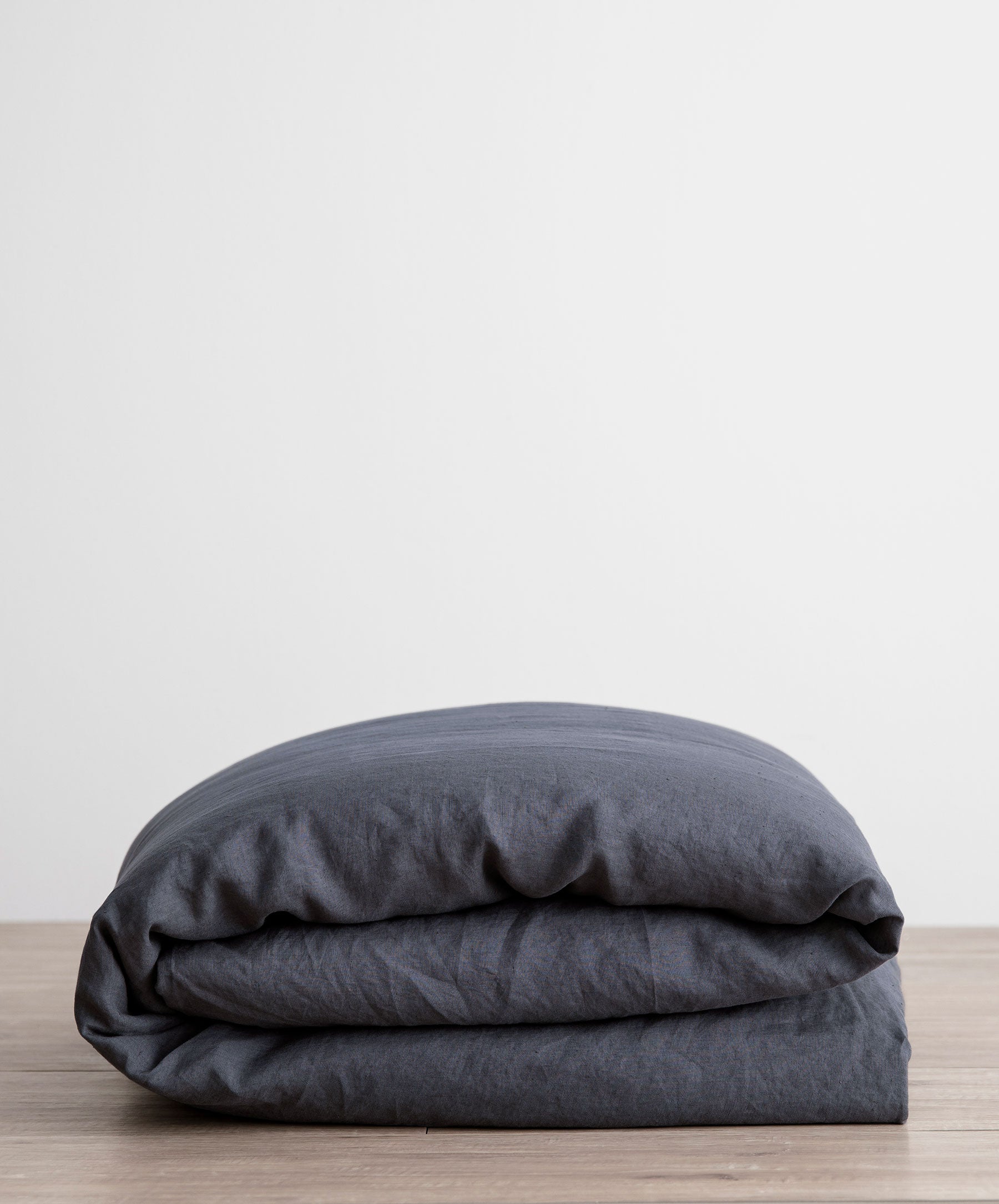 Washed Linen Duvet Cover in Slate
